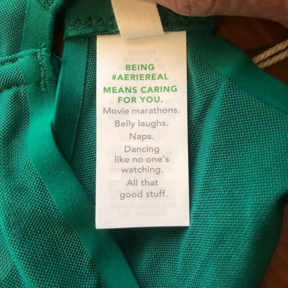 SMOOTHEZ by Aerie Mesh Unlined Balconette Bra NWT  Sheer Green Envy Size 36C - Picture 6 of 10